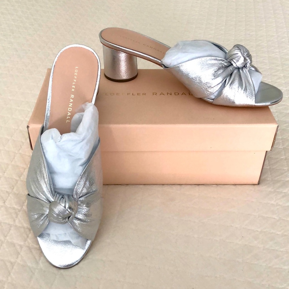NIB Loeffler Randolph Celeste-MGT Silver Sz9. Never worn brand new with box